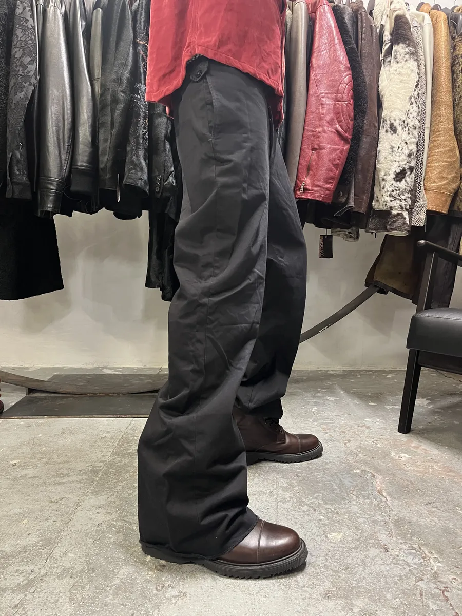 2000s Maison Martin Margiela Black Relaxed Soft Pants - Image 2