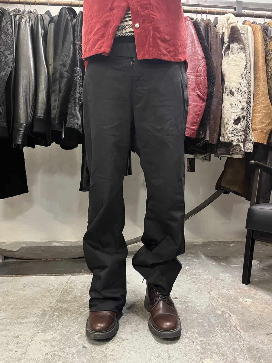 2000s Maison Martin Margiela Black Relaxed Soft Pants - Image 4