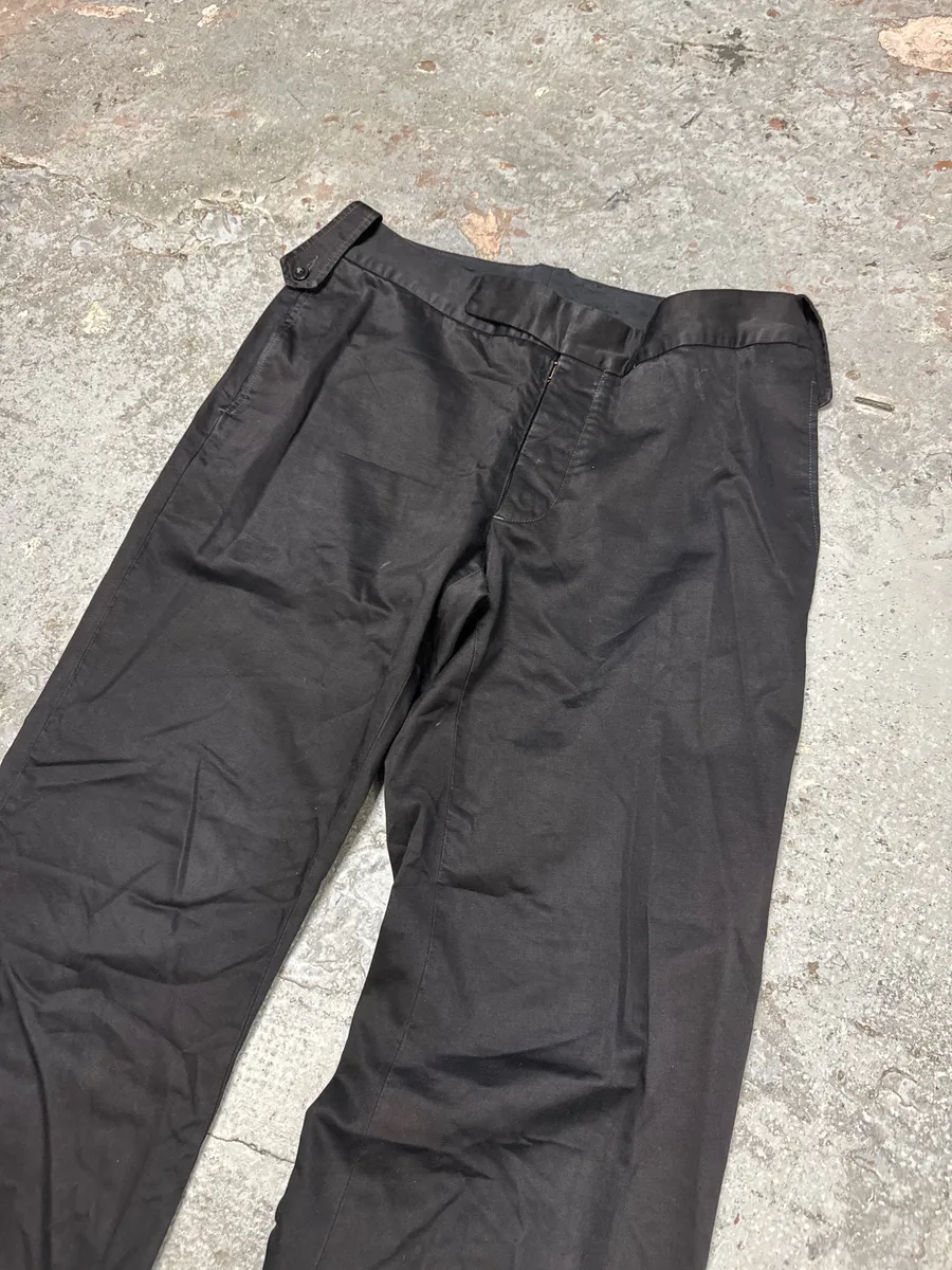 2000s Maison Martin Margiela Black Relaxed Soft Pants - Image 8