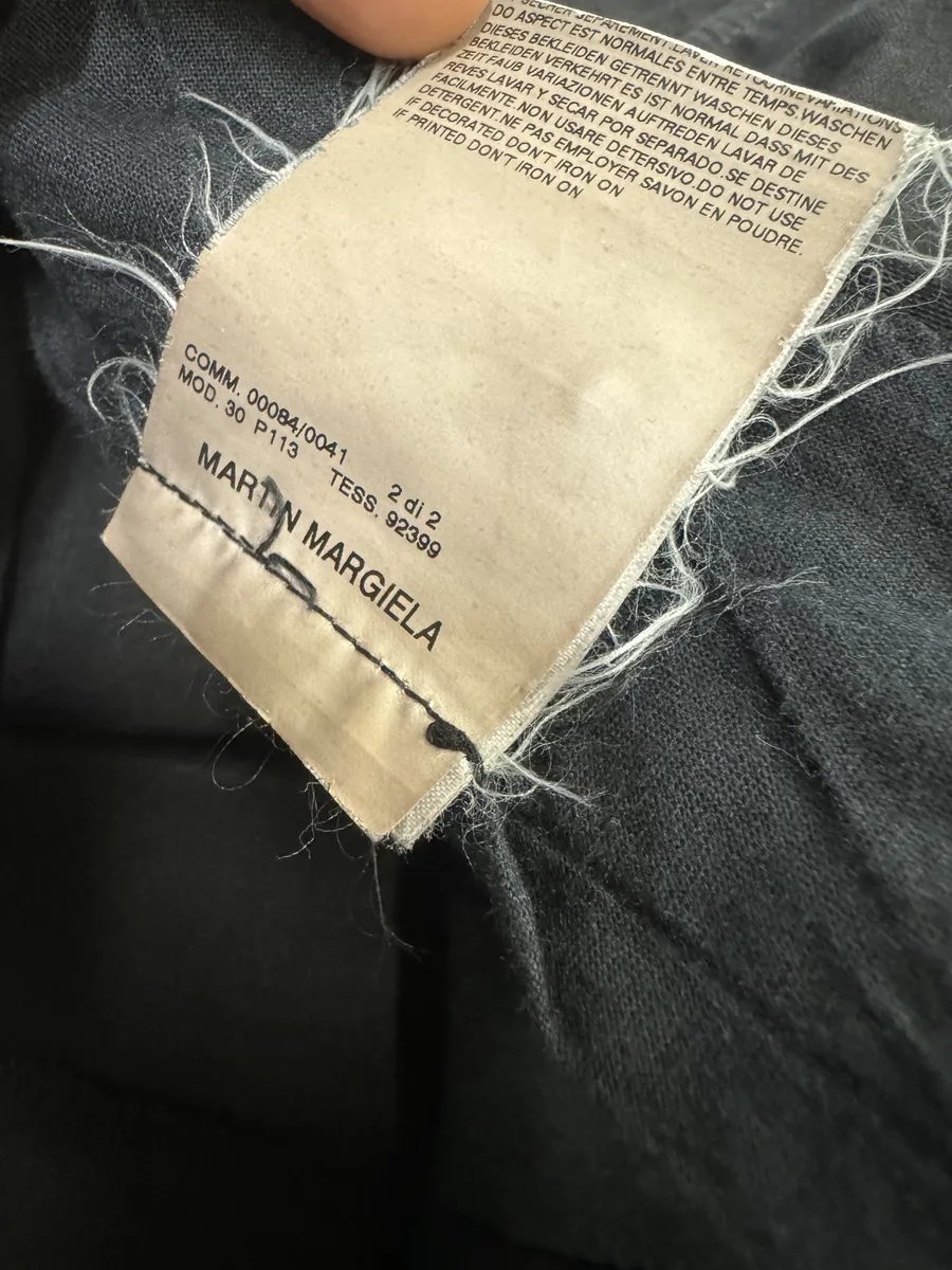 2000s Maison Martin Margiela Black Relaxed Soft Pants - Image 9