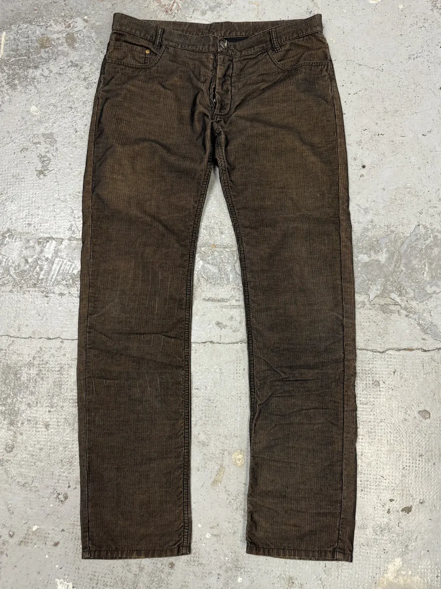 2000s Maison Martin Margiela Brown Velvet Pants