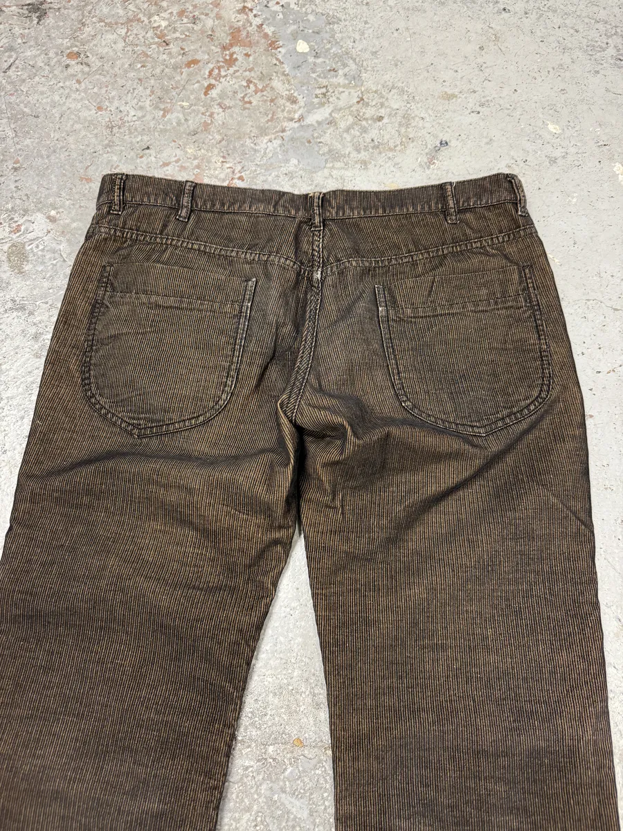 2000s Maison Martin Margiela Brown Velvet Pants - Image 5