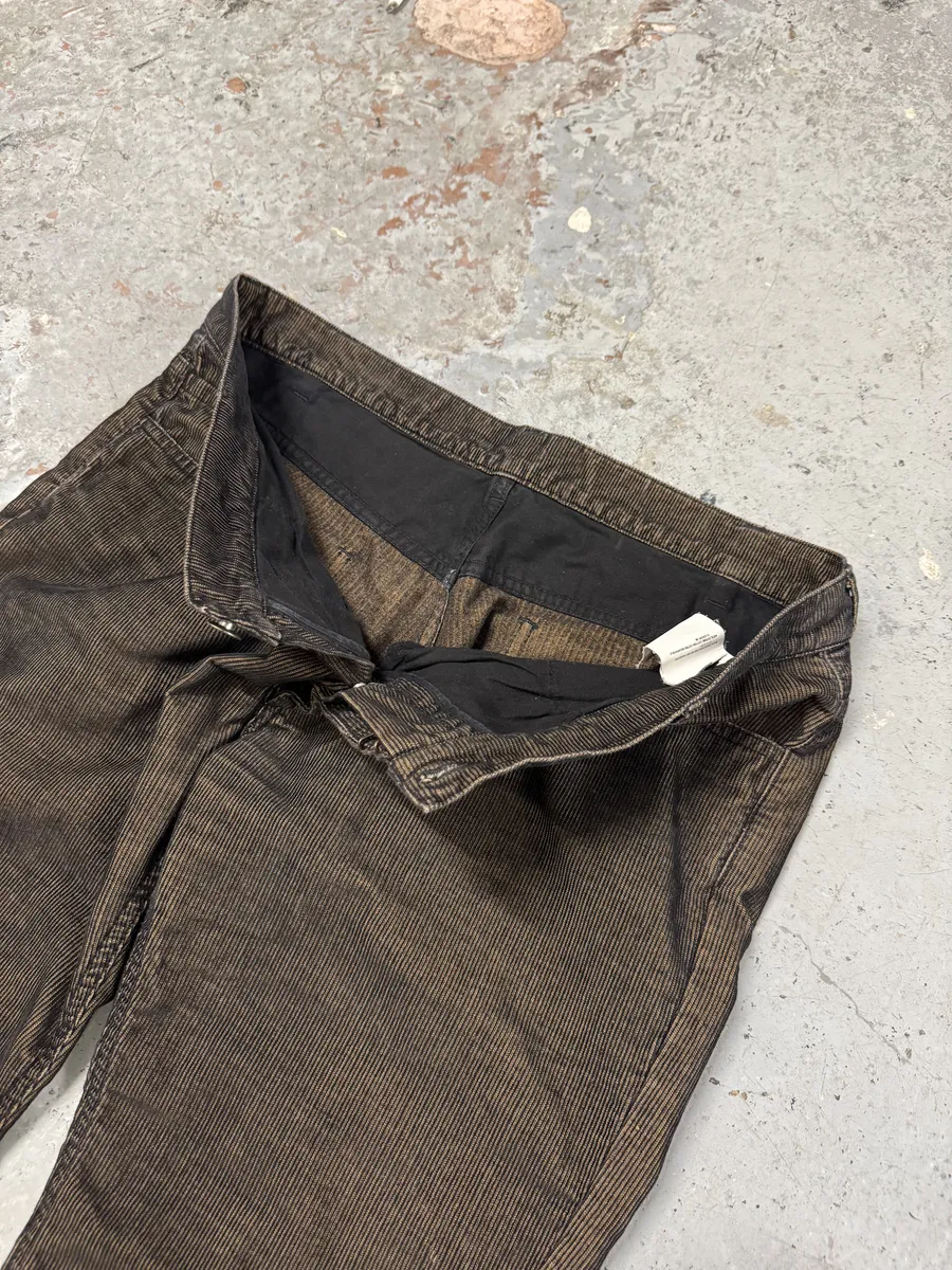 2000s Maison Martin Margiela Brown Velvet Pants - Image 6