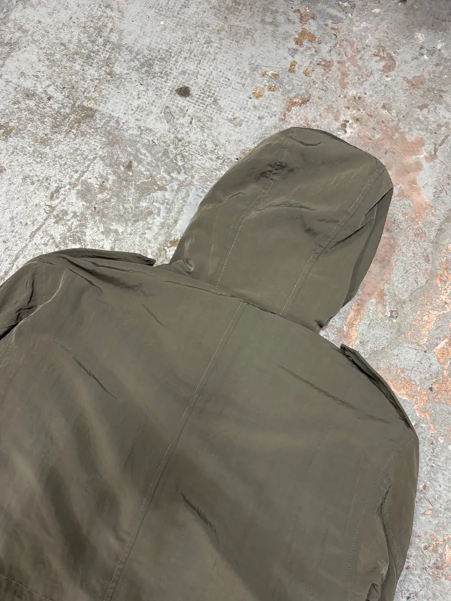 2000s Marc Jacobs Military Green Long Parka Fur Hooded Jacket - Image 8