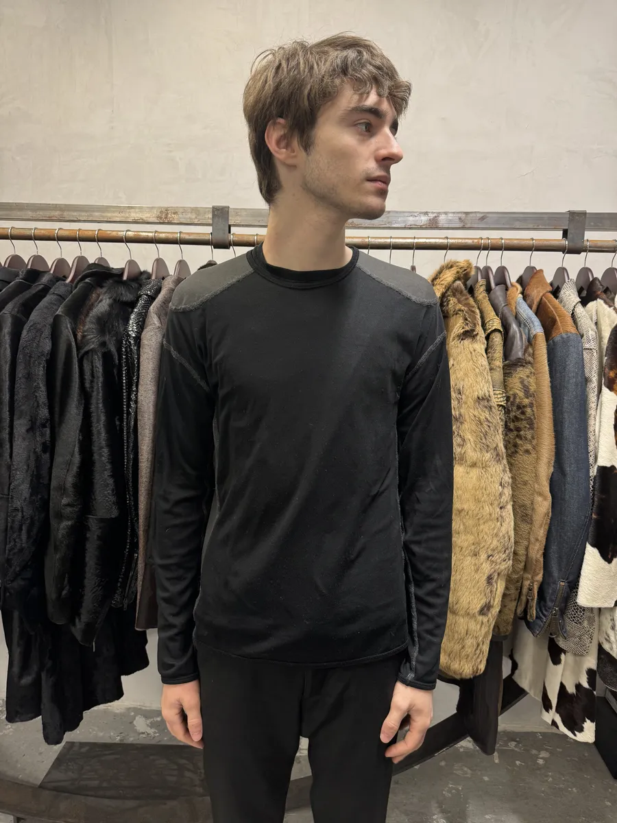 2000s Marithé + François Girbaud Active Grey Dark Longsleeves - Image 2