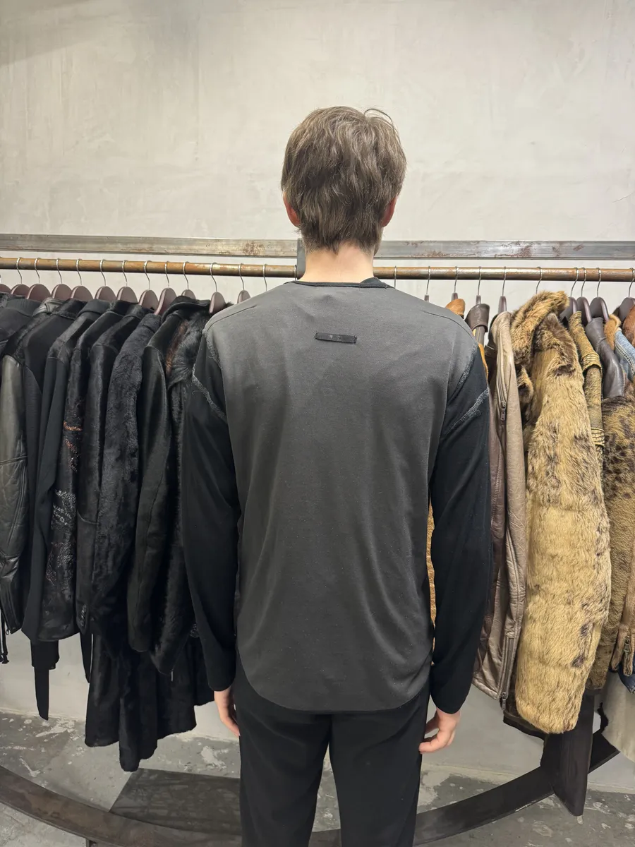 2000s Marithé + François Girbaud Active Grey Dark Longsleeves - Image 3
