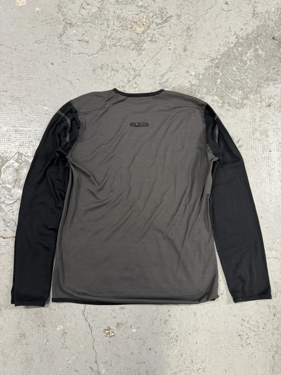 2000s Marithé + François Girbaud Active Grey Dark Longsleeves - Image 4
