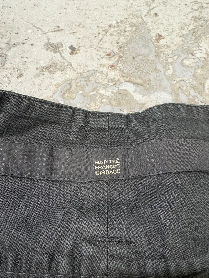 2000s Marithé + François Girbaud Black Avant-Garde Cargo Pants - Image 11