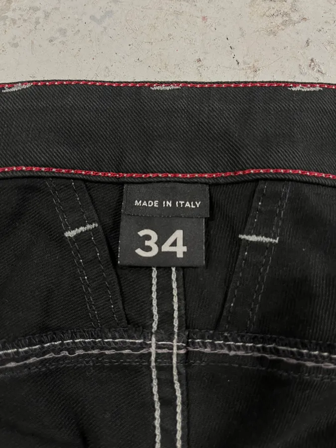 2000s Marithé + François Girbaud Black Contemporary Denim Jeans - Image 10