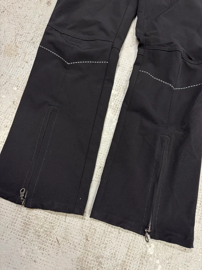 2000s Marithé + François Girbaud Black Cozy Light Pants - Image 3