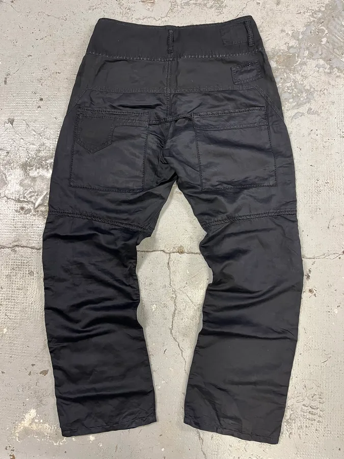 2000s Marithé + François Girbaud Black Utility Pants - Image 7