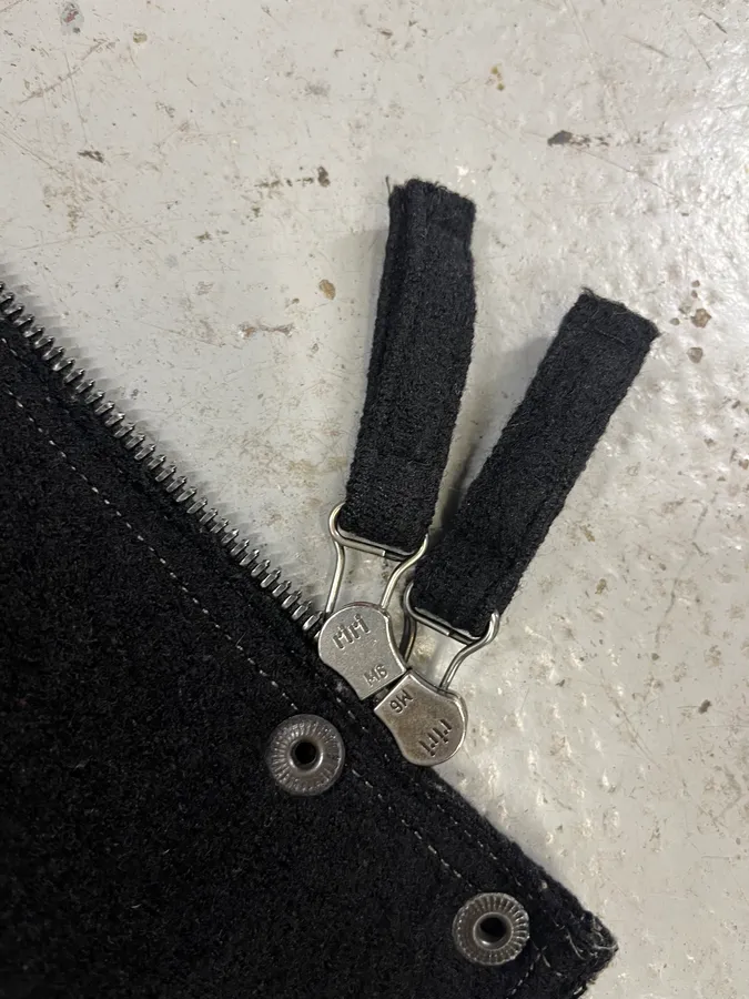 2000s Marithé + François Girbaud Black Wool Signature Jacket - Image 7