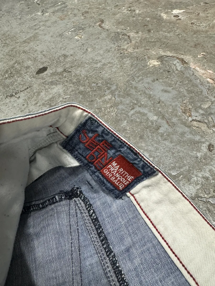 2000s Marithé + François Girbaud Blue Relaxed Cozy Jeans - Image 10