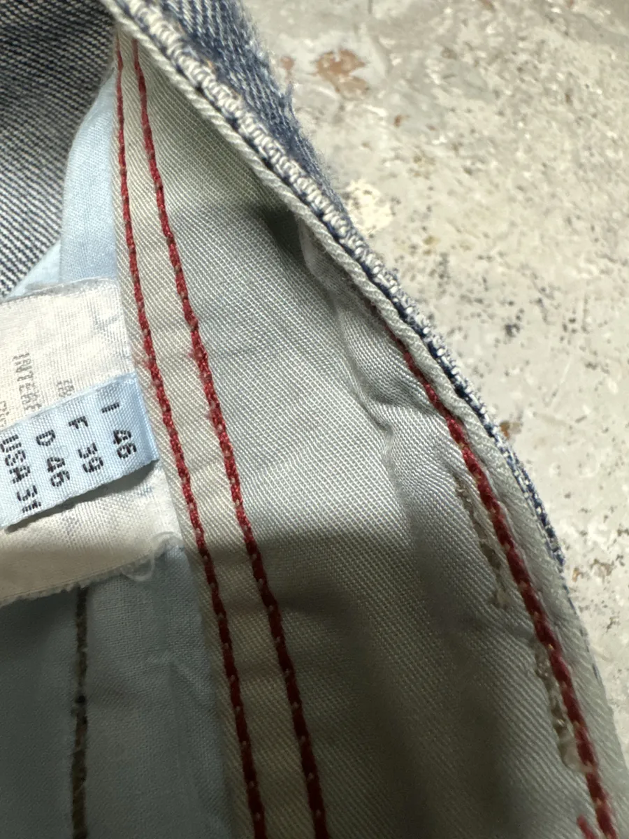 2000s Marithé + François Girbaud Blue Relaxed Regular Denim Jeans - Image 6