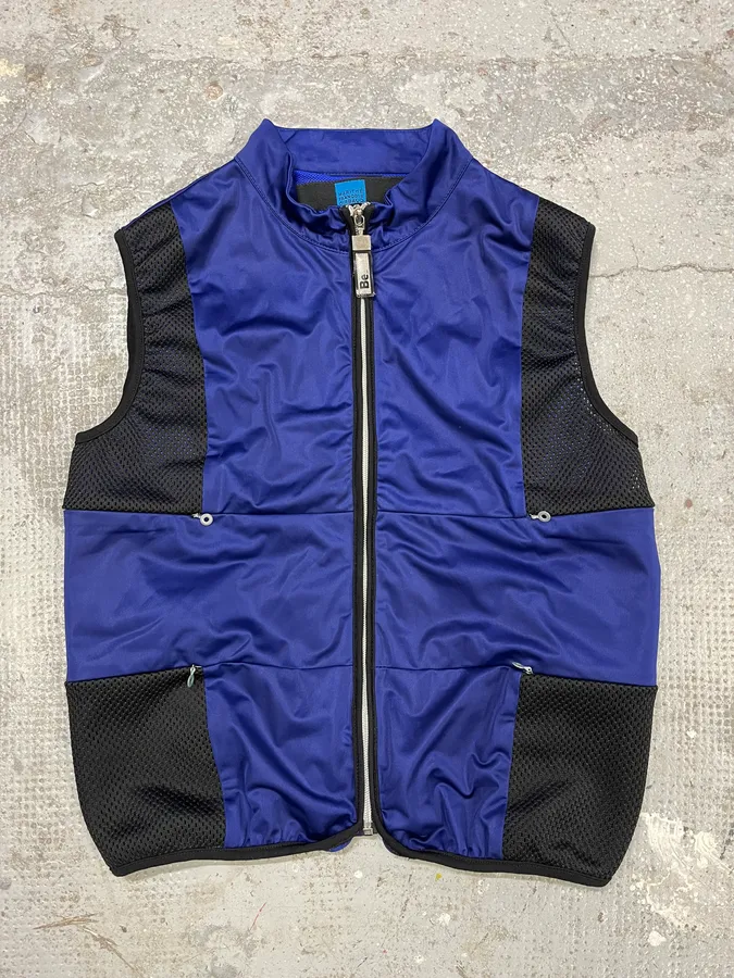 2000s Marithé + François Girbaud Blue Tactical Vest