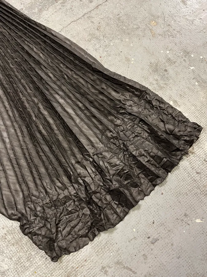 2000s Marithé + François Girbaud Bondage Pleats Black Dress - Image 6