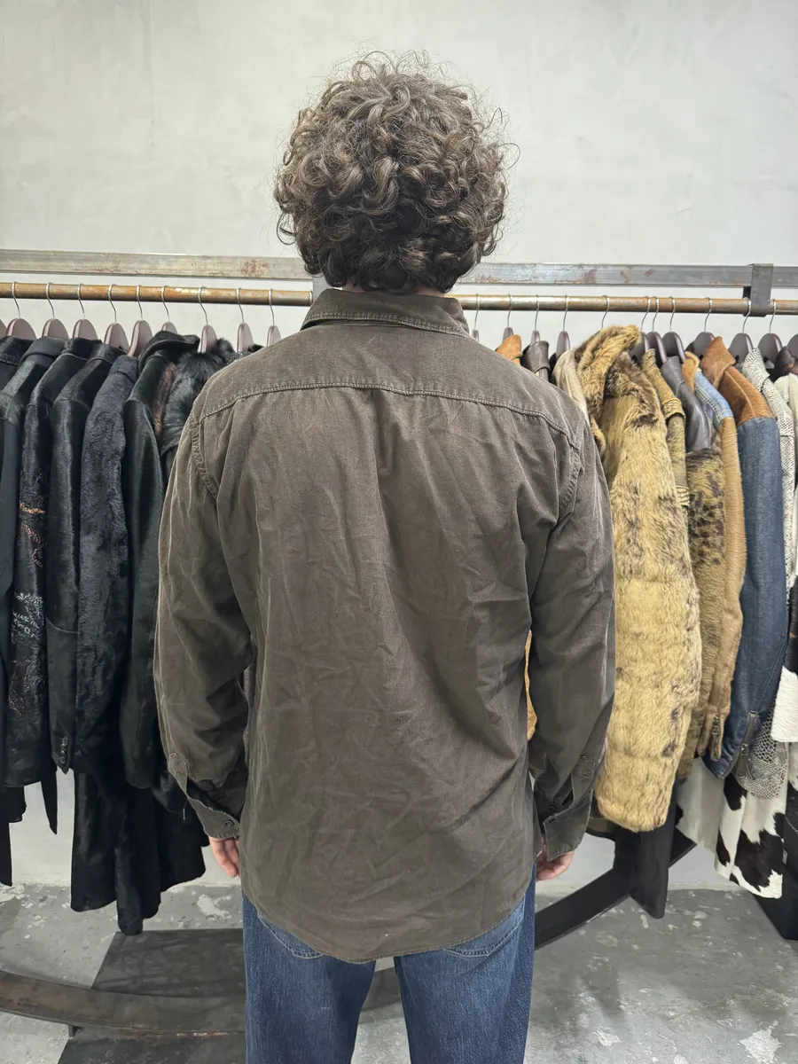 2000s Marithé + François Girbaud Brown Wings Shirt - Image 3