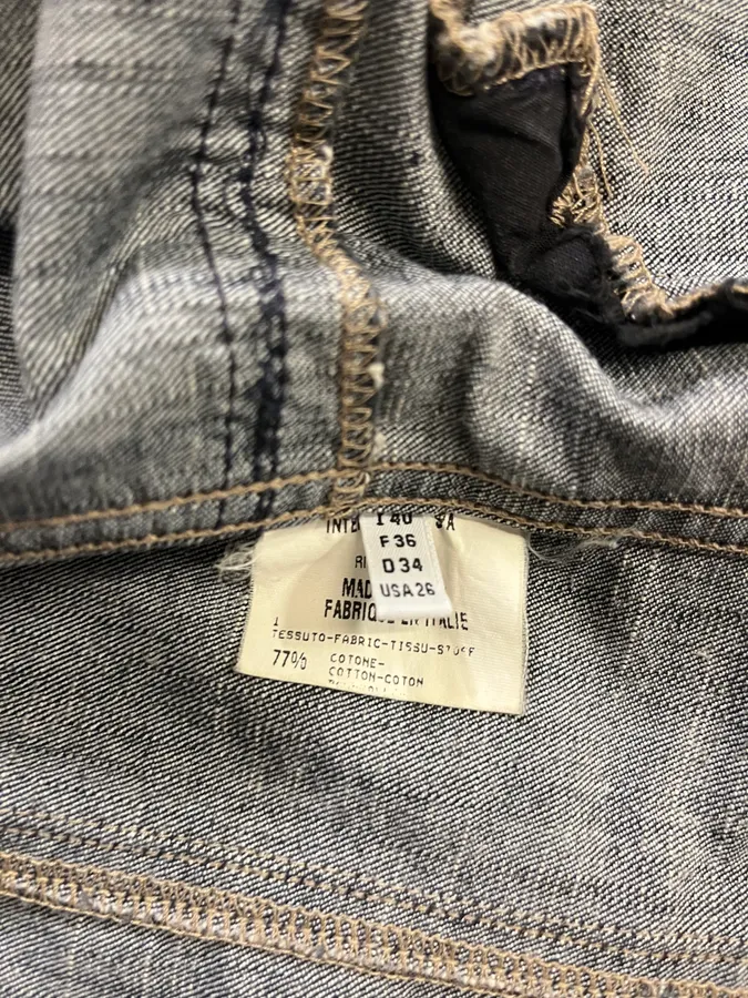 2000s Marithé + François Girbaud Buttoned Denim Jacket - Image 10