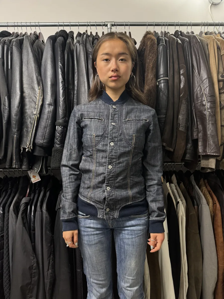 2000s Marithé + François Girbaud Buttoned Denim Jacket - Image 3