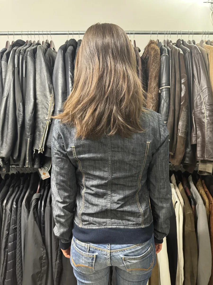 2000s Marithé + François Girbaud Buttoned Denim Jacket - Image 4