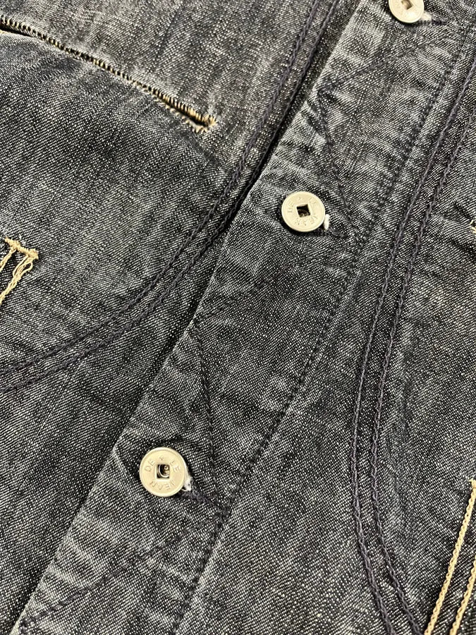 2000s Marithé + François Girbaud Buttoned Denim Jacket - Image 8