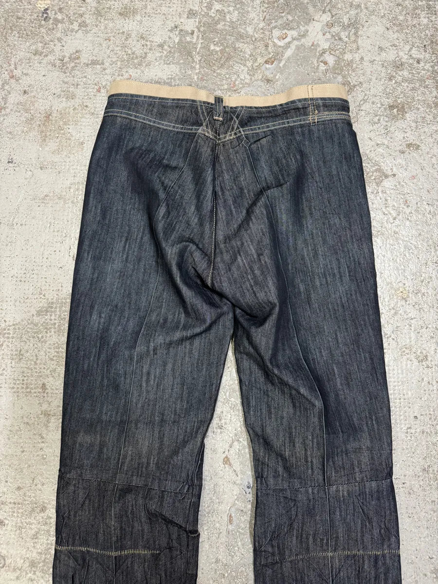 2000s Marithé + François Girbaud Cut Raw Denim Jeans - Image 7