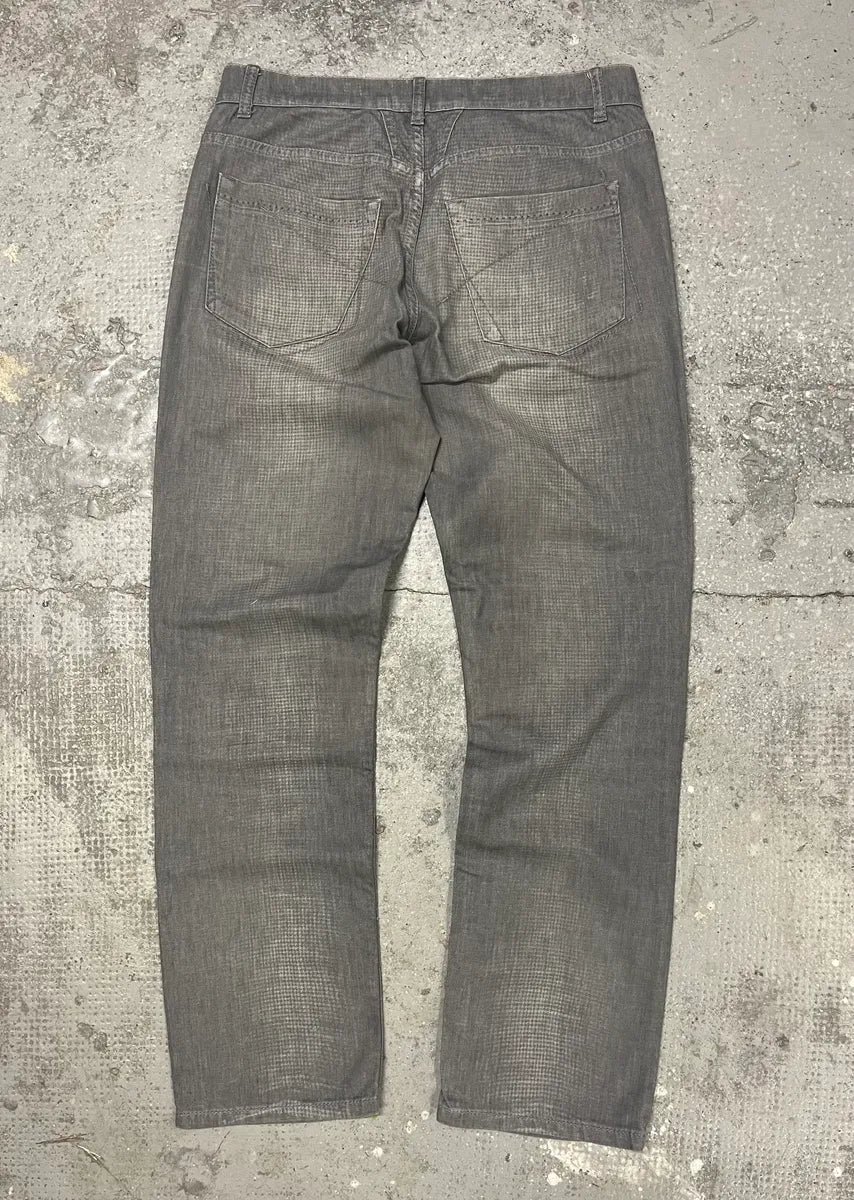 2000s Marithé + François Girbaud Grey Cozy Faded Pants - Image 4