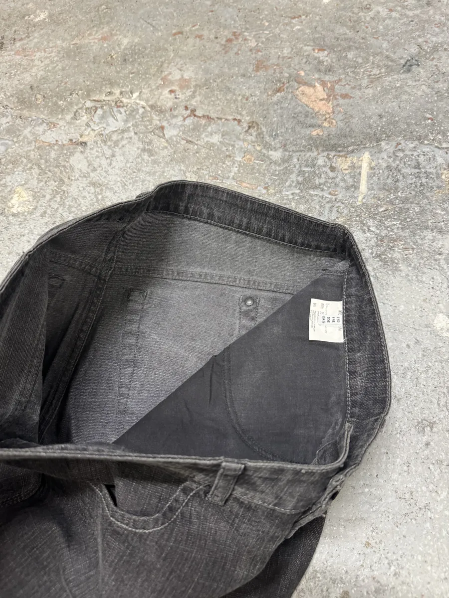 2000s Marithé + François Girbaud Grey Soft Denim Pants - Image 8
