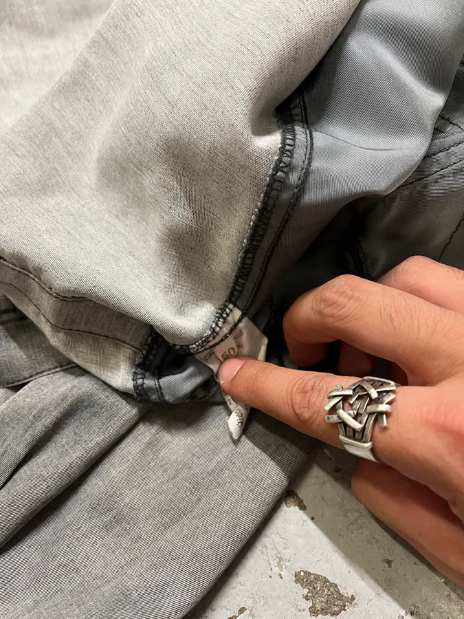 2000s Marithé + François Girbaud Grey Utility Denim Jacket - Image 11