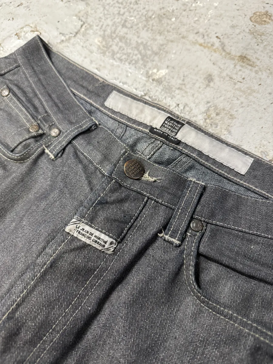 2000s Marithé + François Girbaud Raw Grey Pants - Image 10