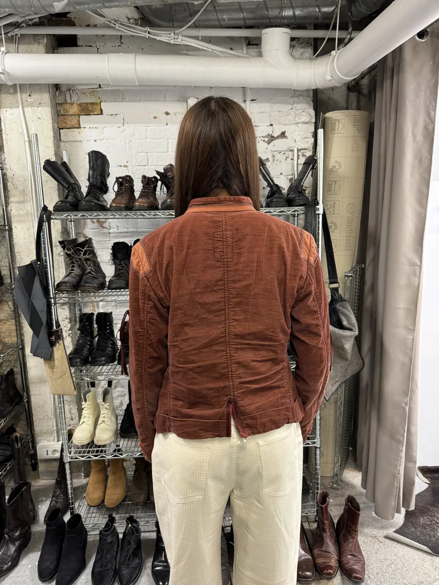 2000s Marithé + François Girbaud Rouille Faded Light Samurai Jacket - Image 4