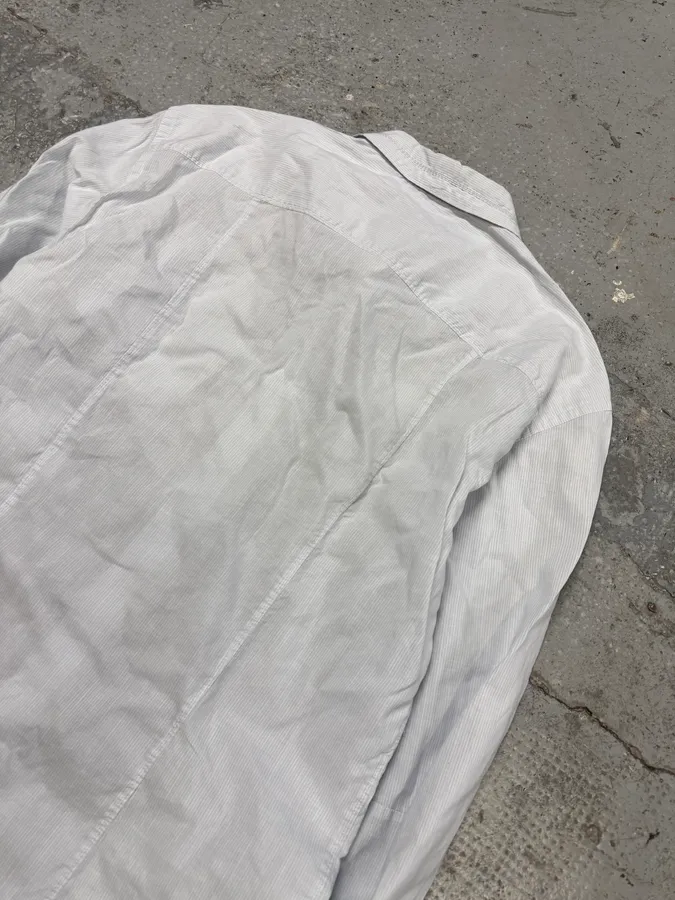 2000s Marithé + François Girbaud USA Print White Shirt - Image 10