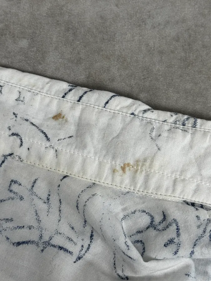 2000s Marithé + François Girbaud Aged Tattoo White Shirt - Image 11