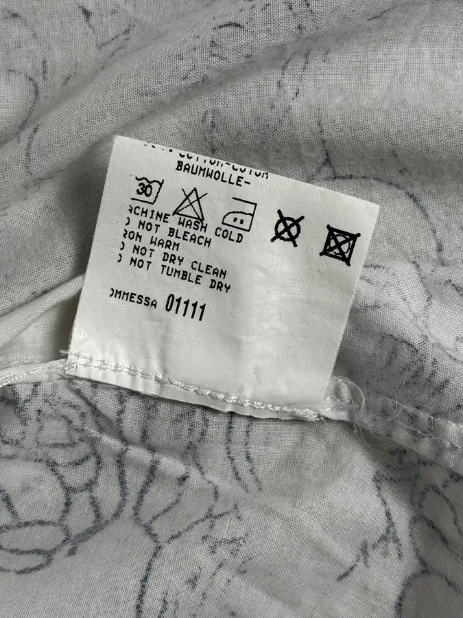 2000s Marithé + François Girbaud Aged Tattoo White Shirt - Image 15