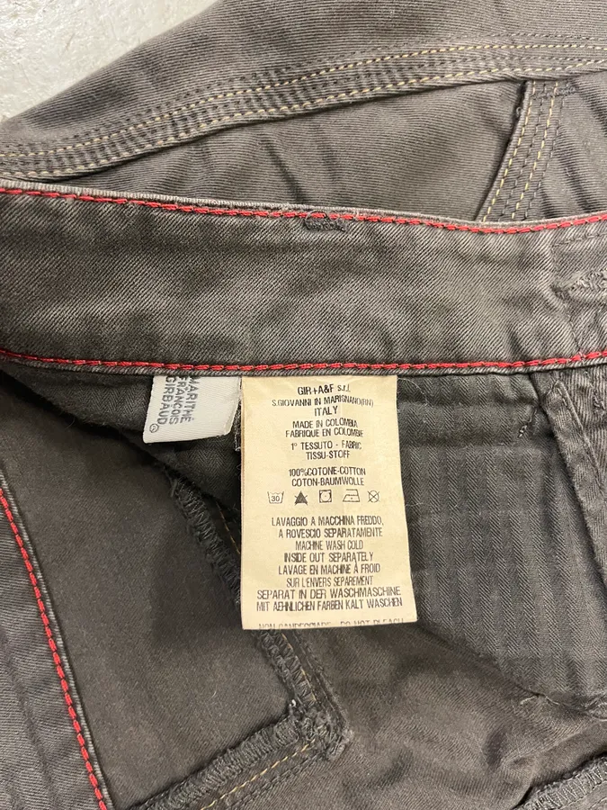 2000s Marithé + François Girbaud Anthracite Grey Signature Minimalist Straight Pants - Image 11