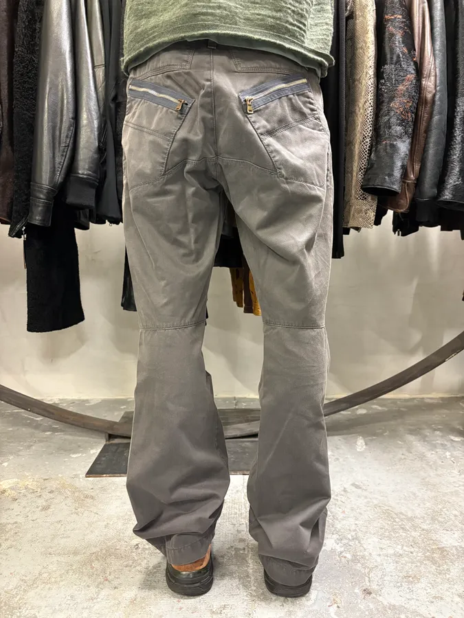 2000s Marithé + François Girbaud Anthracite Grey Signature Minimalist Straight Pants - Image 4