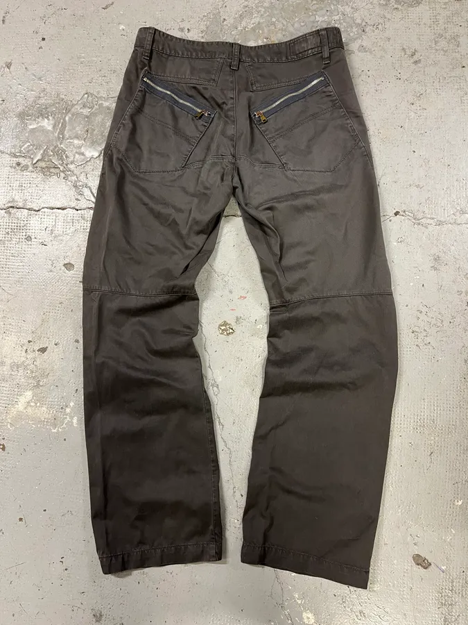 2000s Marithé + François Girbaud Anthracite Grey Signature Minimalist Straight Pants - Image 7