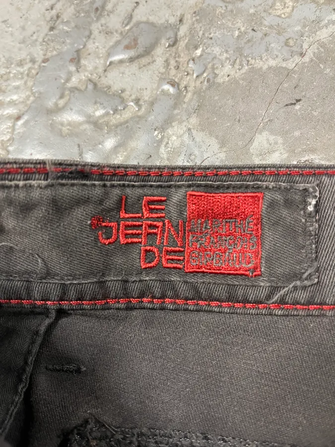2000s Marithé + François Girbaud Anthracite Grey Signature Minimalist Straight Pants - Image 8