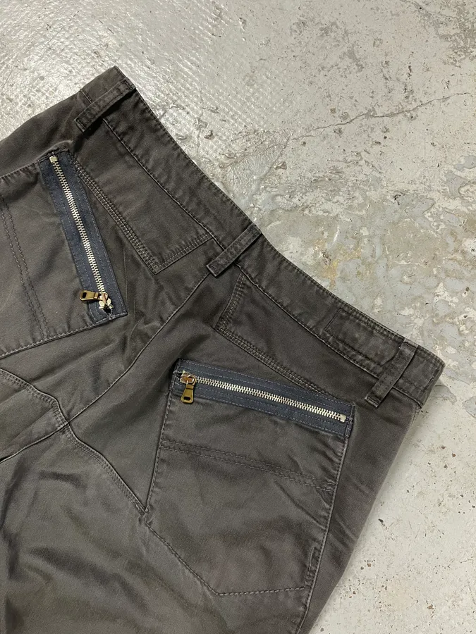 2000s Marithé + François Girbaud Anthracite Grey Signature Minimalist Straight Pants - Image 9