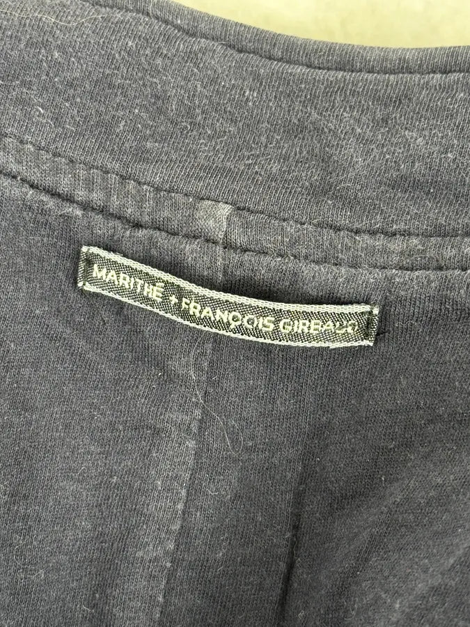 2000s Marithé + François Girbaud Asymmetrical Buttoned Navy Cardigan - Image 10