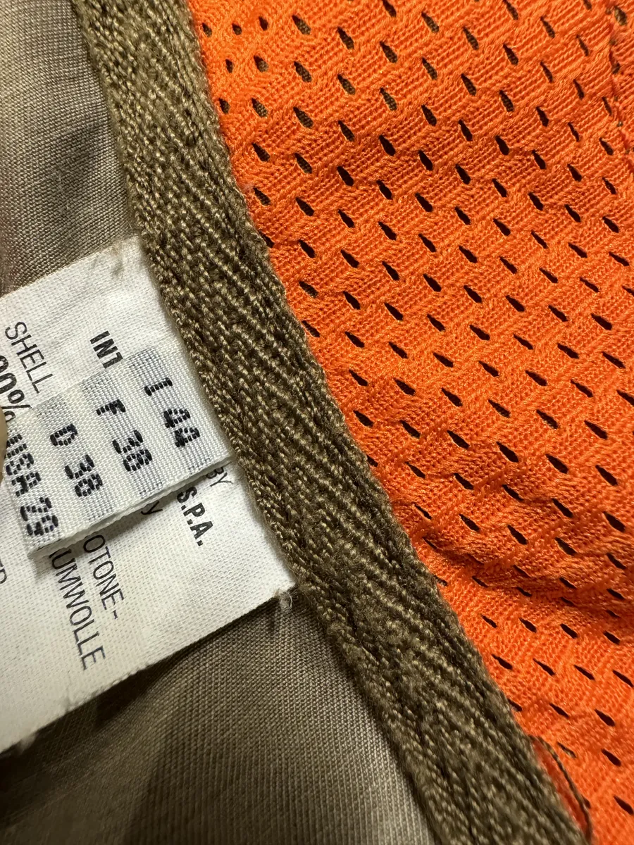 2000s Marithé + François Girbaud Beige & Orange Multi Pockets Utility Jacket - Image 8