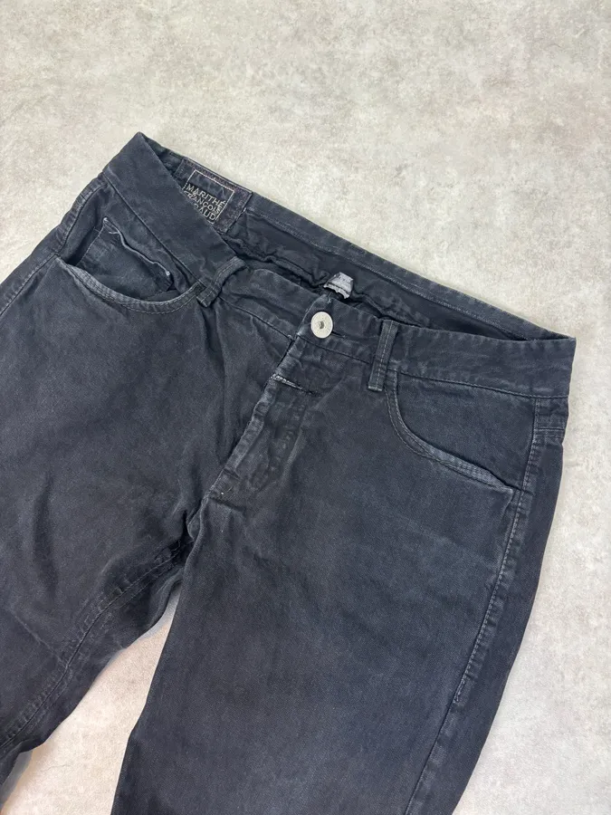 2000s Marithé + François Girbaud Black Denim Jeans - Image 5