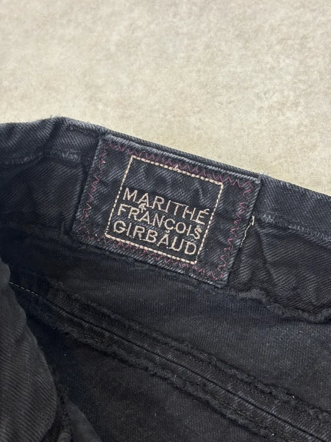 2000s Marithé + François Girbaud Black Denim Jeans - Image 8