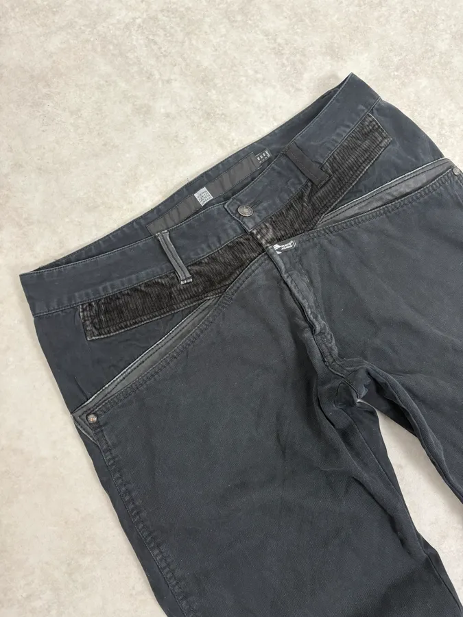 2000s Marithé + François Girbaud Black Hybrid Pants - Image 6