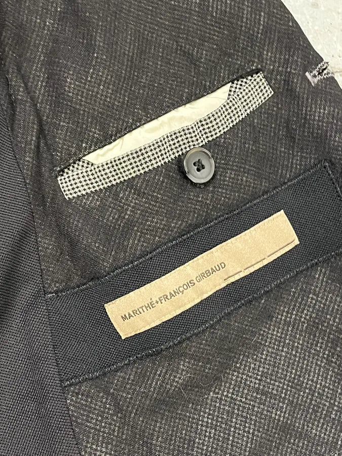 2000s Marithé + François Girbaud Black Light Blazer Jacket - Image 12