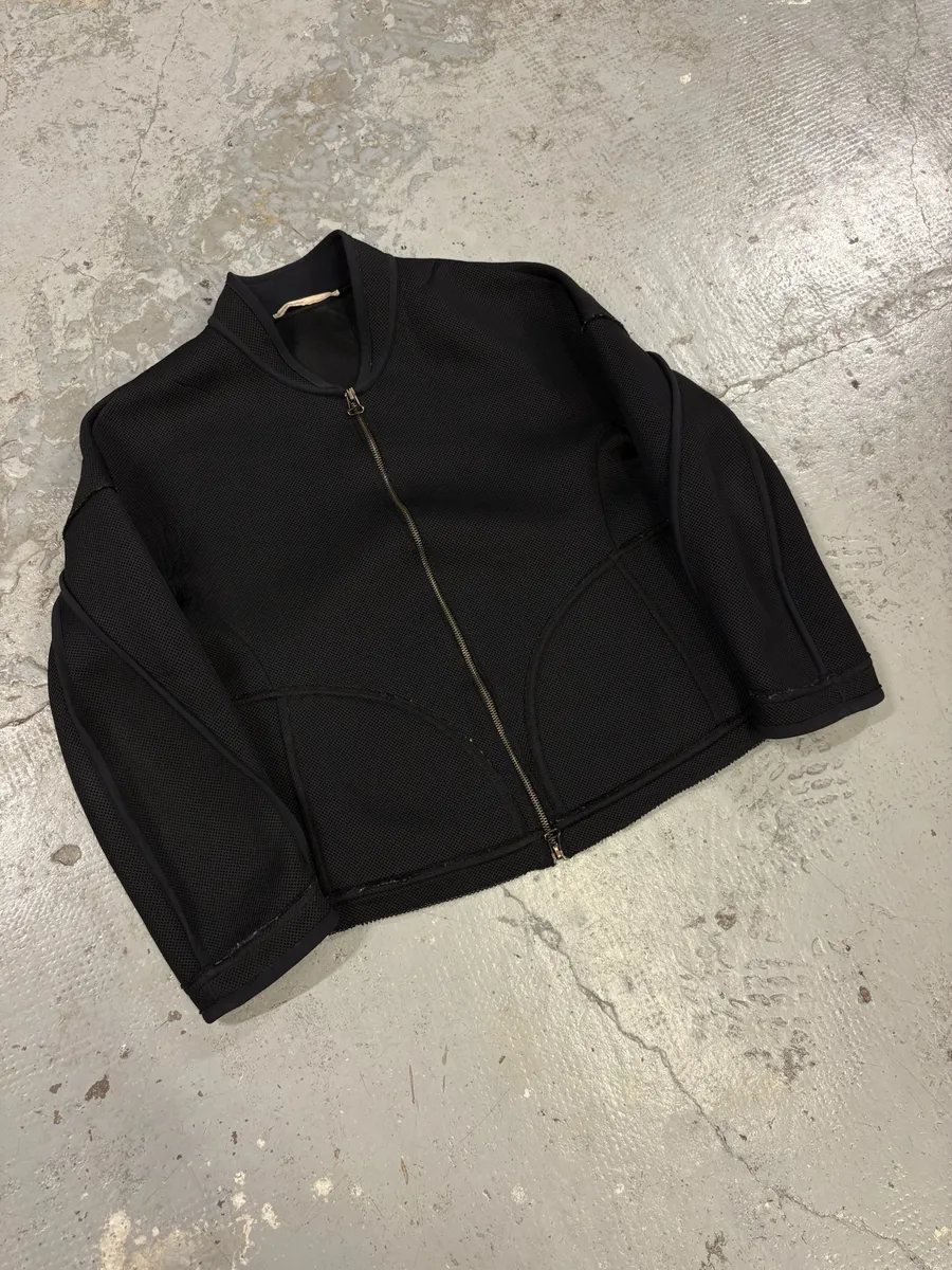 2000s Marithé + François Girbaud Black Light Perforated Jacket - Image 9