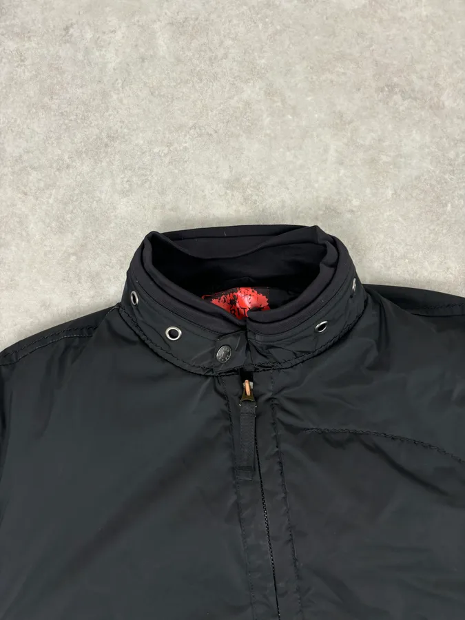 2000s Marithé + François Girbaud Black Nylon Studded Skull Puffer Jacket - Image 4