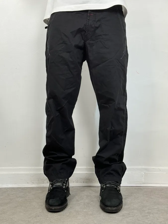 2000s Marithé + François Girbaud Black Relaxed Pants - Image 2