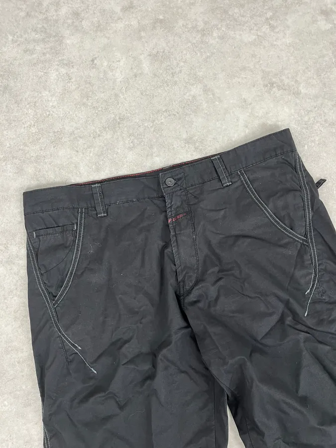 2000s Marithé + François Girbaud Black Relaxed Pants - Image 5