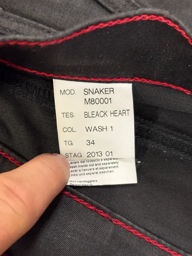 2000s Marithé + François Girbaud Black Waxed Pants - Image 9